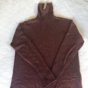 JCrew burgundy turtleneck sweater—NWT